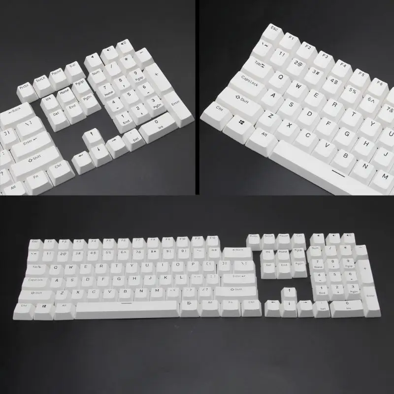 

108 Keys PBT Keycap Cherry Profile ANSI Layout Bi-Color Injection Over Molding keycap For Mechanical Keyboard