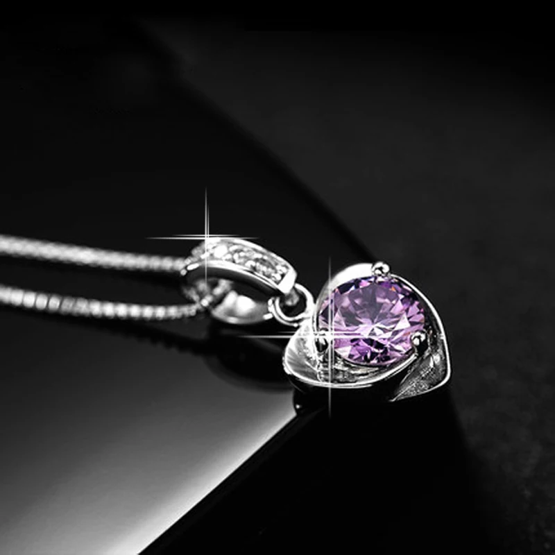 

IREACESS New women fashion romantic SWA Element Austrian Crystal heart love pendants necklaces