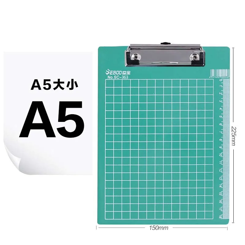 EZONE A4/A5/A6 буфер для письма пластиковый офисный файл буфер обмена металлический зажим зеленый/синий бабочка зажим 1 шт. высокое качество канцелярские товары - Цвет: Оранжевый