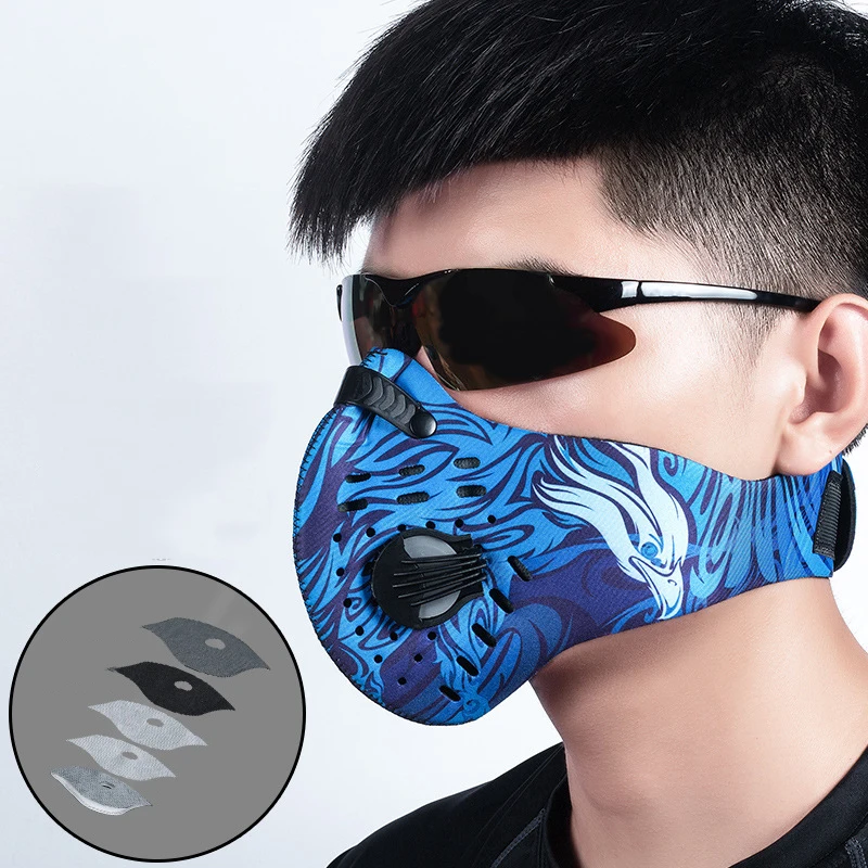 

Outdoor Dustproof Face Masks Unisex Mountain Road Bike Half Mask Breathable Anti-fog Cycling Equipment Riding Bicycle Masks