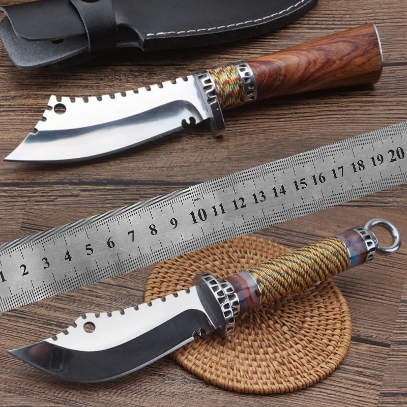 Продажа Классическая деревянная ручка высокое качество прямой knifeTactical EDC инструмент Открытый Отдых выживания разведка карманный нож