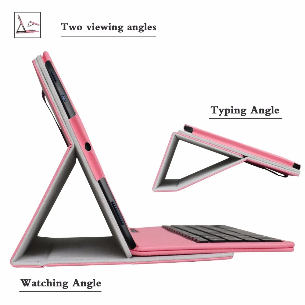  For All-New Amazon Fire HD 10 Tablet Case (7th Generation Removable Bluetooth Keyboard Case Portabl