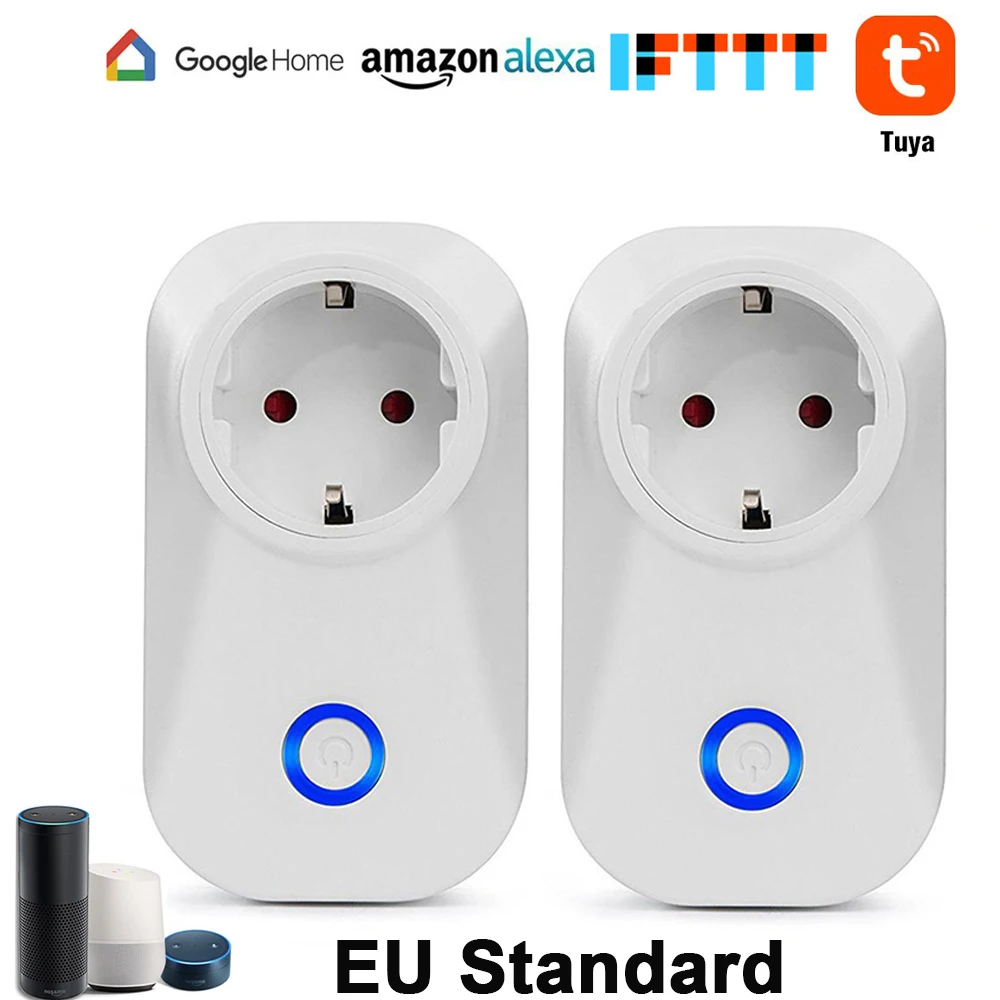 

WIFI Smart Plug wifi Socket Outlet Smart Switch Socket EU Plug Smart Timing Socket Wireless Outlet Voice Intelligent Control