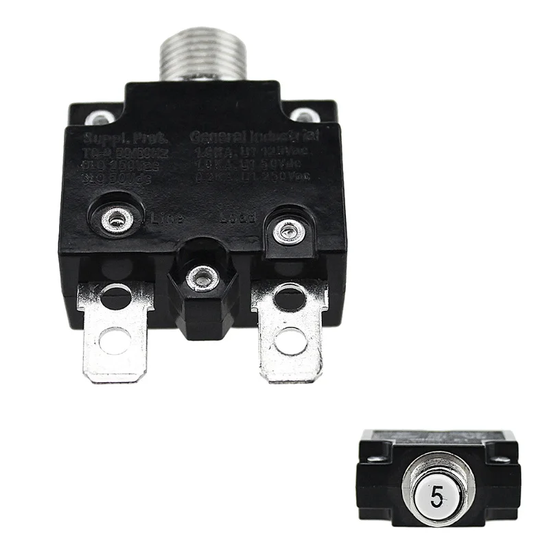

Thermal Overload Protector Push Button Switch Mini Thermal Circuit Breaker 5A/10A/15A/20A/30A