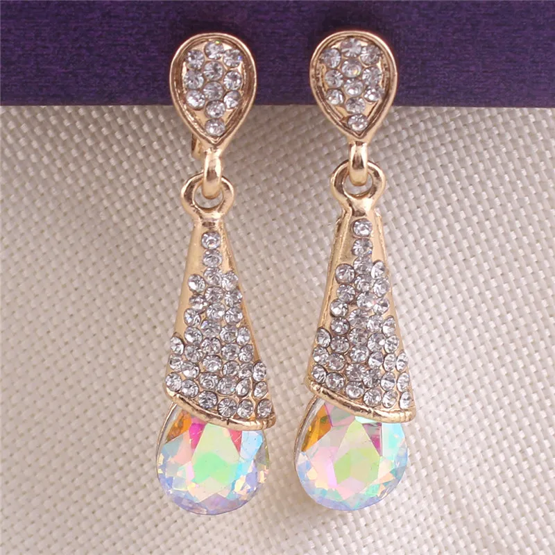 fashion gold plated drop earring no pierced for women  (32)