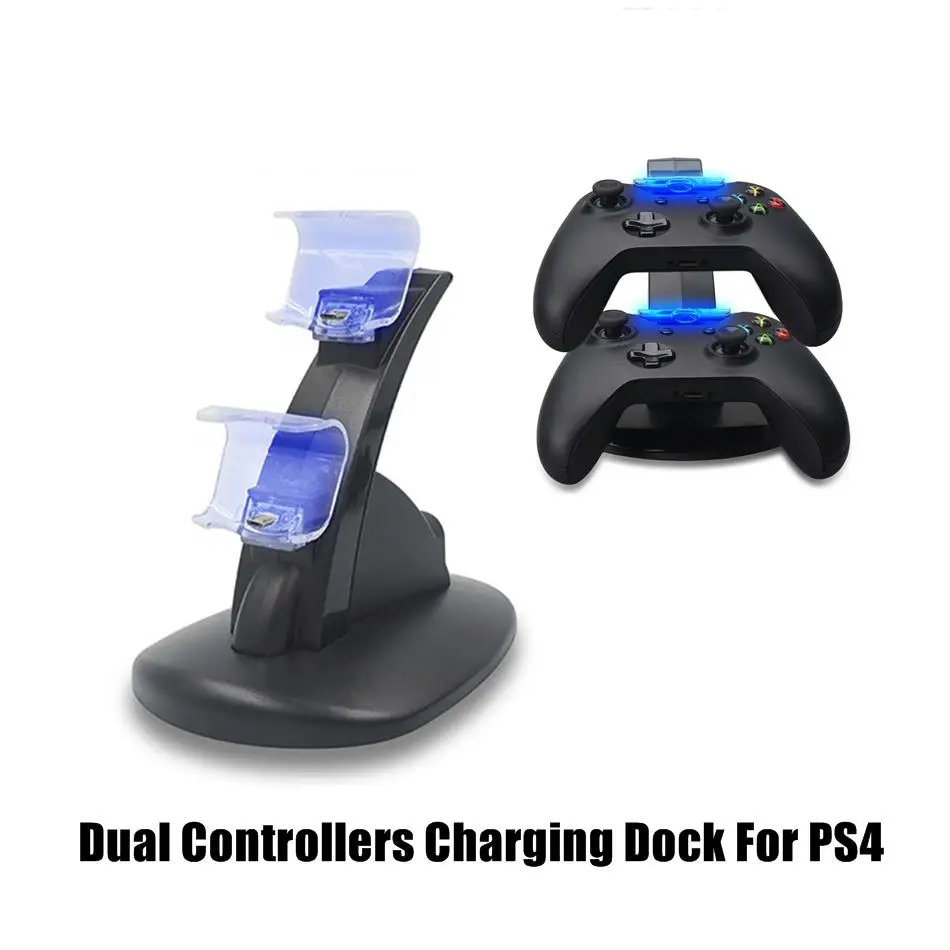 

Controller Charger Dock LED Dual USB PS4 Charging Stand Station Cradle for Sony Playstation 4 PS4 / PS4 Pro /PS4 Slim Controller