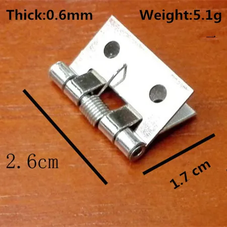 

10Pcs Iron Spring Loaded Butt Hinges 4 Holes Cabinet DrawerJewelry boxes Decorative Hinge Furniture Hardware