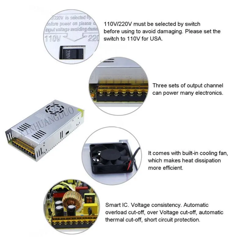 ЧПУ шпиндель 48v 400W двигатель с воздушным охлаждением и высокая скорость шпинделя преобразователь питания и УФ-фильтр 52 мм с зажимом и 7 шт. er11 Цанга набор «сделай сам» для гравировки