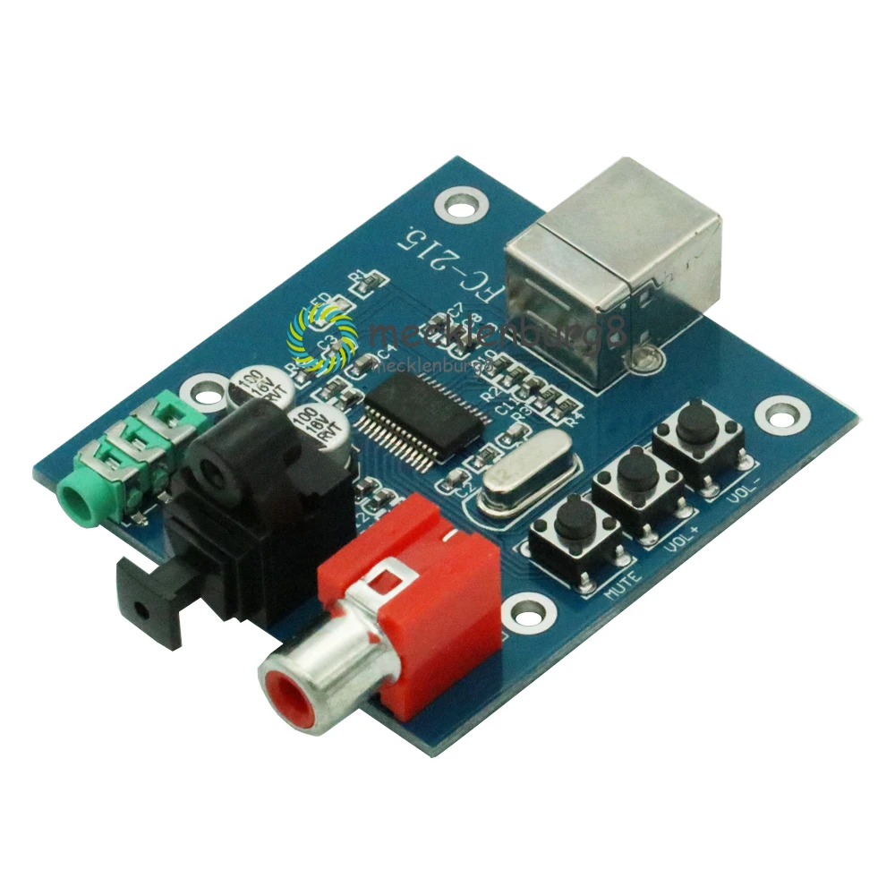 PCM2704 USB DAC для S/PDIF звуковая дешифровщик карт доска 3,5 мм Выход F/PC 2 канала аналоговый Выход