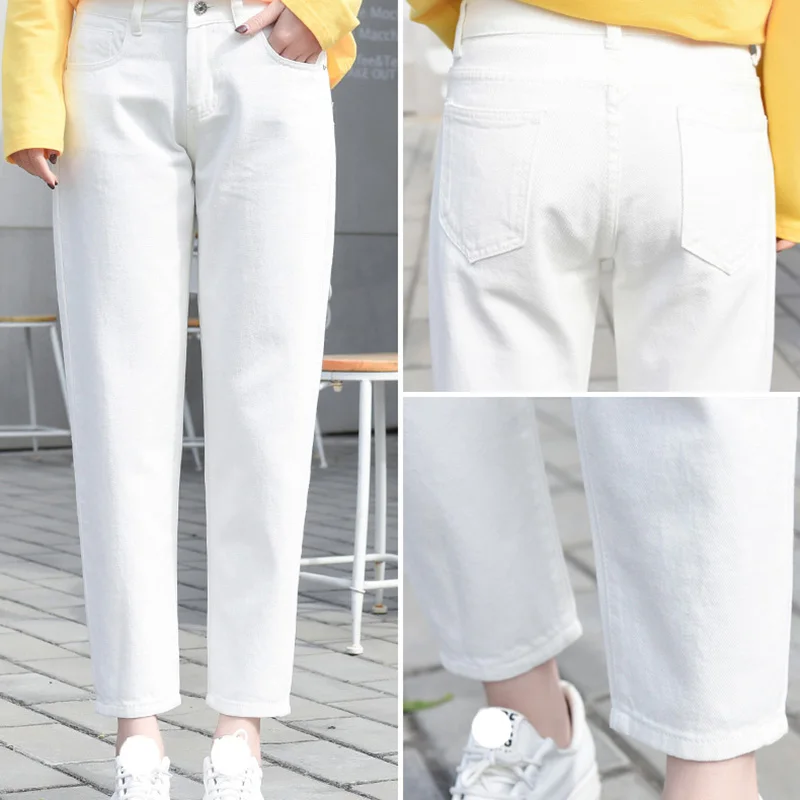 Jeans for Women mom Jeans High Waist Jeans Woman High Elastic plus size Stretch Jeans female washed denim skinny pencil pants