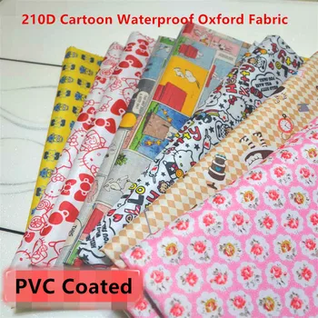 

Pink 210D Cartoon PVC Waterproof Fabric Upholstery Oxford Polyester Fabric Waterproof Table Tent Bag, Curtain Furniture cloth