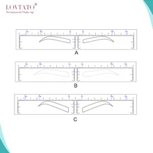 Микроблейдинг стикер одноразовые татуировки брови стикер s Ruler3D бровей инструменты для формирования аксессуары для татуировки руководство по рисованию макияж