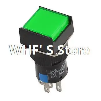

Green LED Lamp SPDT Momentary NO NC Push Button Switch 24V