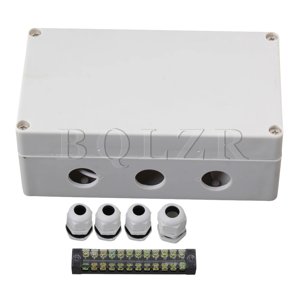 

BQLZR Grey White 12 Bit Waterproof Connector Electric Junction Box 1 to 3