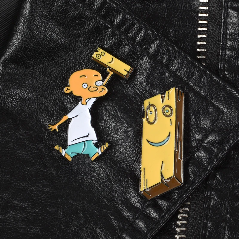 Ed Edd и Eddy Pins Air Jonny Plank эмалированные булавки с отворотом значок брошь в стиле аниме