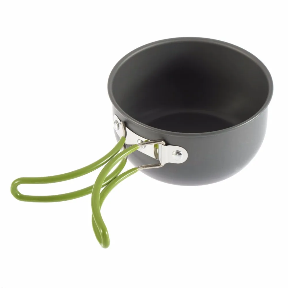 Aleación de aluminio plegable maneja utensilios Pan al aire libre Camping senderismo Backpacking cocina Picnic Bowl Pot