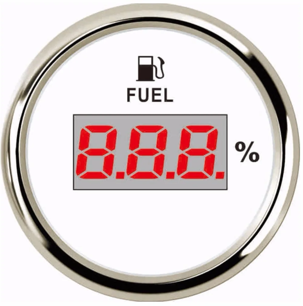 52mm Universal Digital Fuel Level Gauge Meter For Boat RV Car