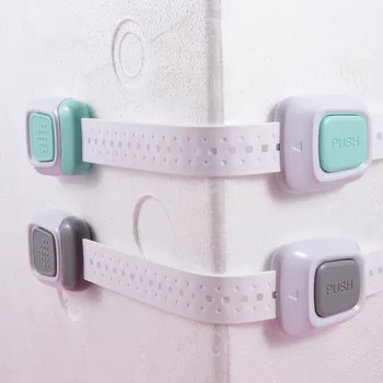 

Child Lock Multi-function Baby Locks Double Button Baby Anti Pinch Door Refrigerator Lock Safety Drawer Toilet Plastic Lock