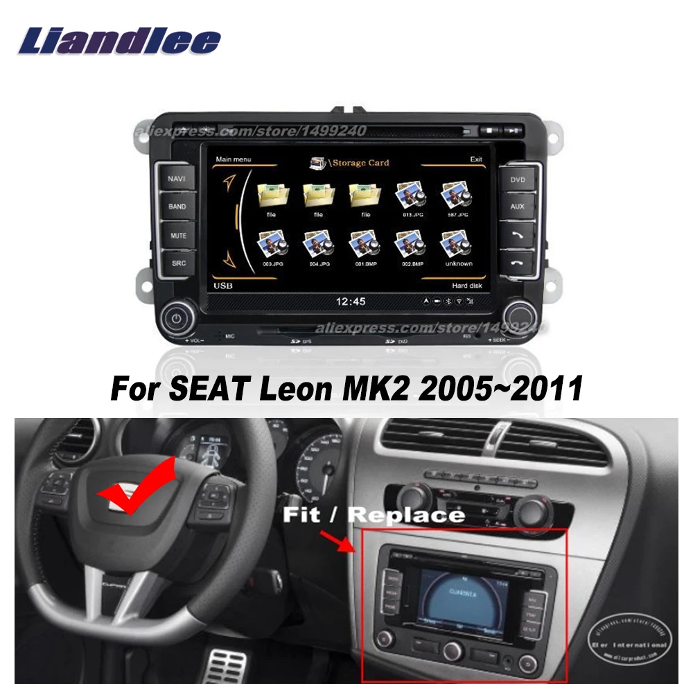 Liandlee For SEAT Leon MK2 20052011 Car Android Radio CD DVD Player