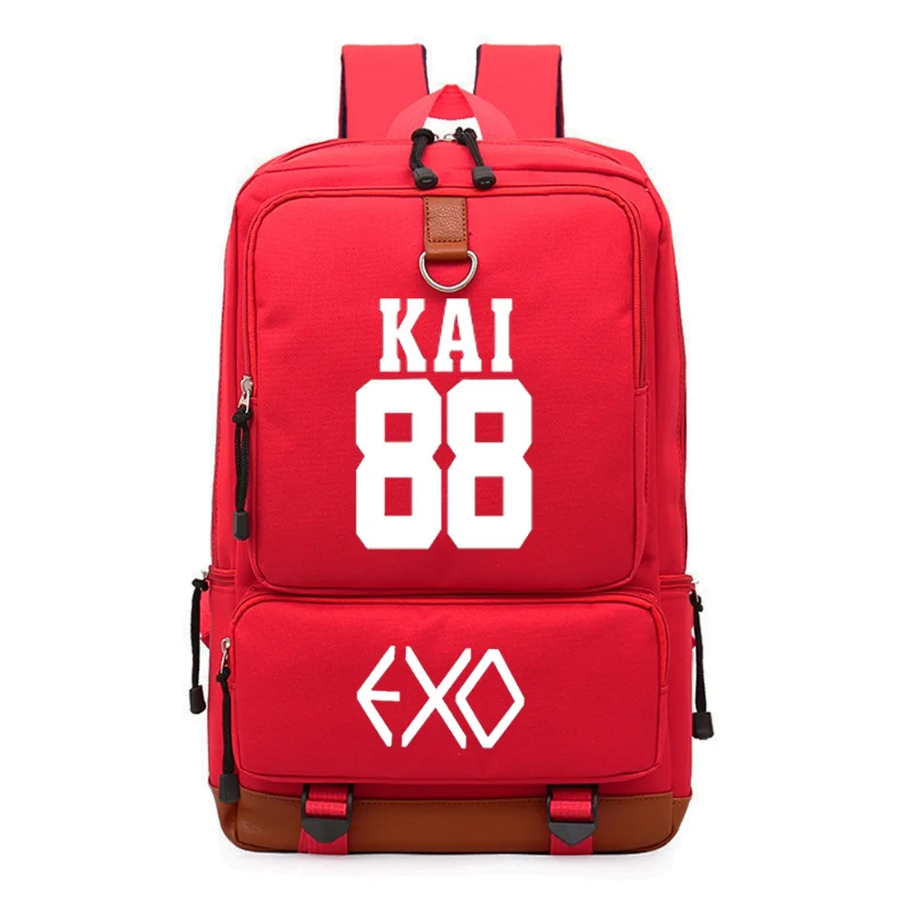 WISHOT KPOP EXO рюкзак на плечо дорожная школьная сумка для книг подростков мужские и