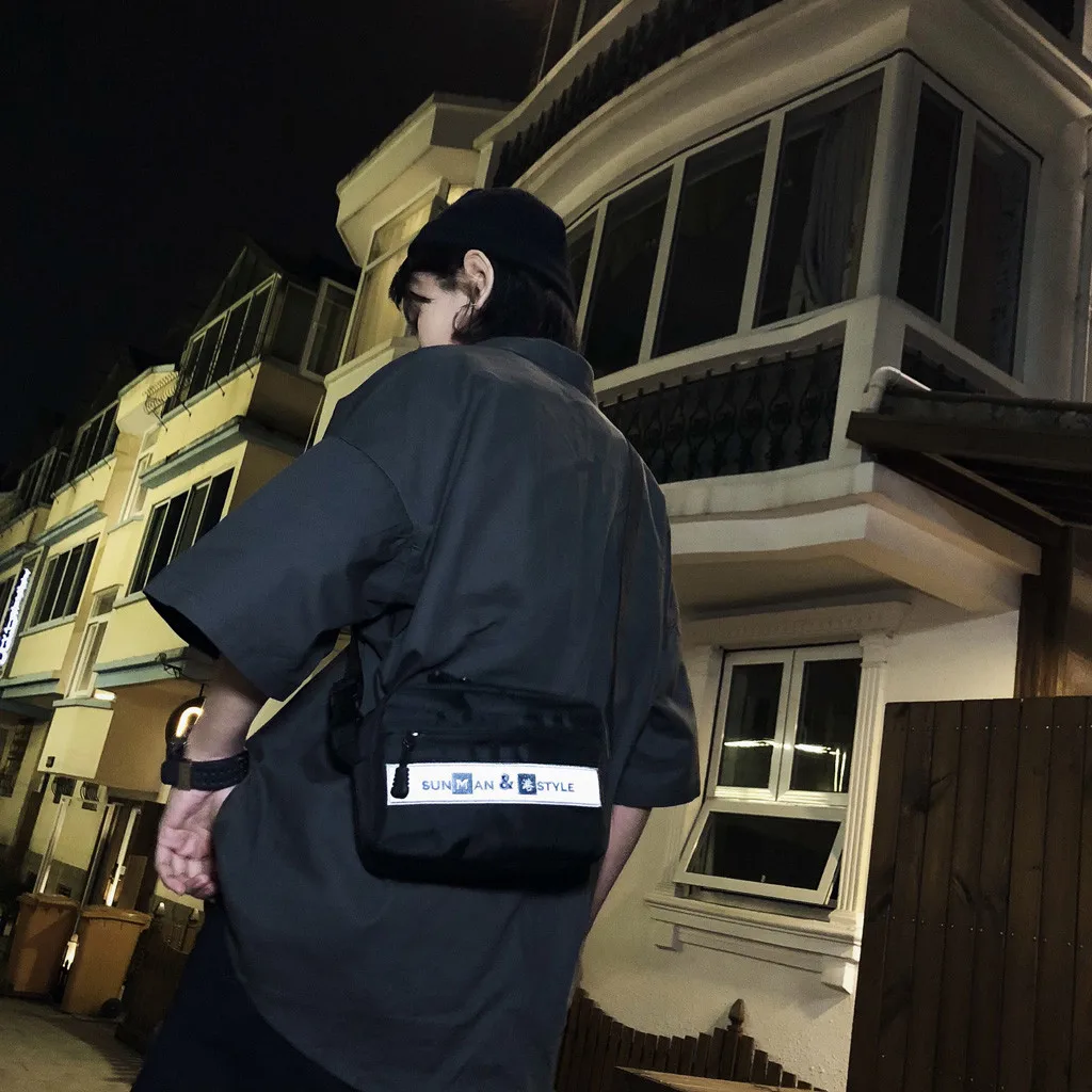 Модные сумки Otaru из ткани Оксфорд светоотражающие диагональные кросс Крест