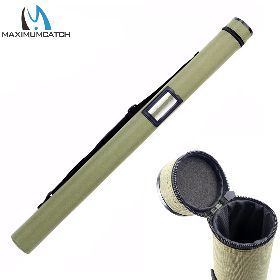 Maximumcatch 9FT and 10FT Army Green Cordura Tube Carbon Fiber Fly Rod Tube for Rods 30" Fits