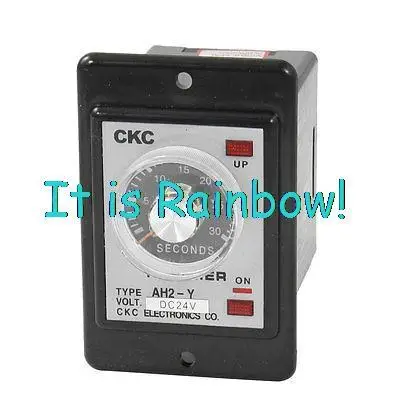 

Free Shipping Panel Mounted DPDT 8P 30Sec 0-30S Timing Time Relay DC 24V w LED Indicator