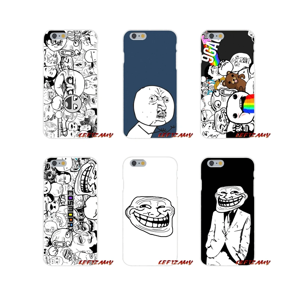 Аксессуары чехлы для телефонов Samsung Galaxy A5 A6S A7 A8 A9S Star J4 J6 J7 J8 Prime Plus 2018 Rage Comics Face Meme |
