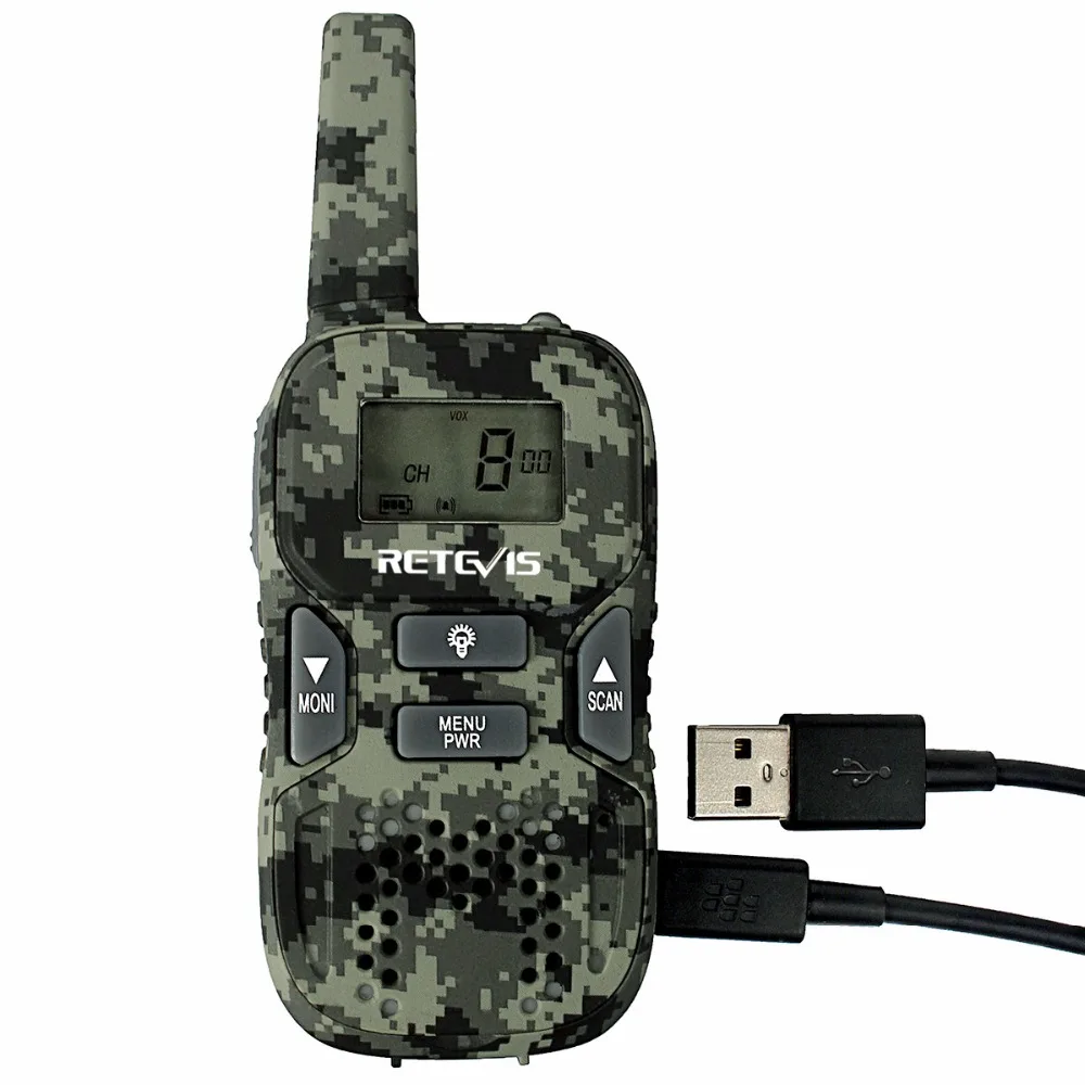 Детская портативная рация Retevis RT33 4 шт. детская частота 0 5 Вт PMR поддержка USB