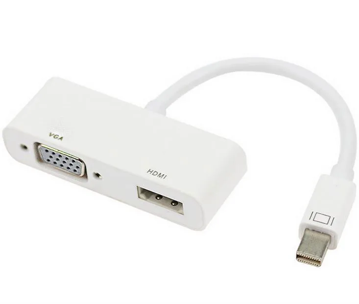 

2in1 Mini DP Display Port to VGA HDMI Adapter Cable For Macbook Air Pro iMac