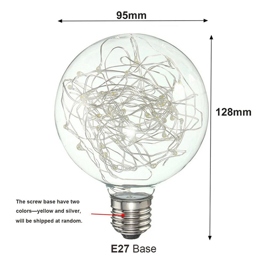 E27 AC110V-220V Ретро Эдисон Фея светодиодный свет гирлянда RGB светодиодный ночник лампа накаливания для дома Рождество Праздник свет DA