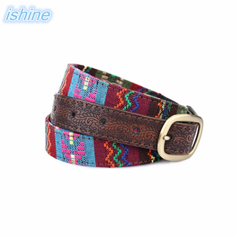 

New Designer Fashion Ethnic Style Vintage Embroidery Embossed Decorative Women Belt For Jeans 103cm