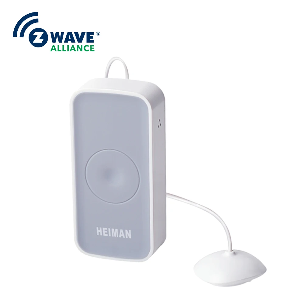 

Long Range Water Alarm Detector APP Notification Smart Home Automation Zwave Ground Water Leak Detection System