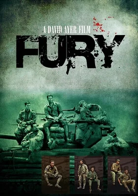 

1/35 Scale Unpainted Resin Figure Fury 5 figures