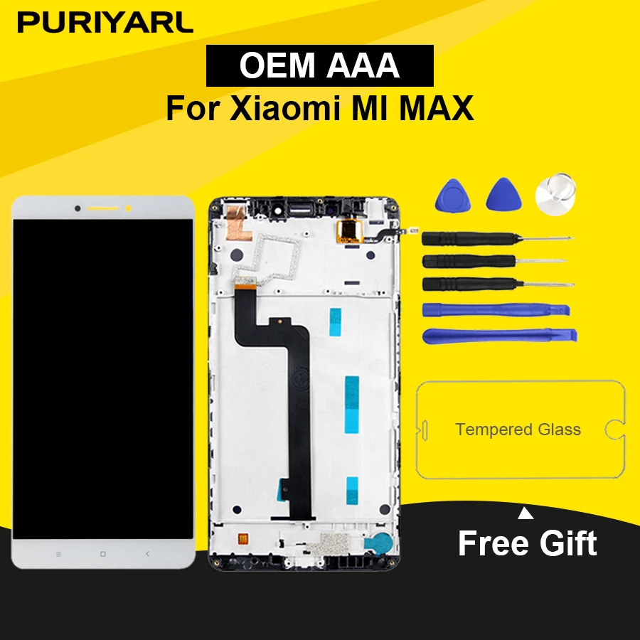 

OEM Original AAAA 5.99 " LCD Screen For XIAOMI Mi MAX LCD Display With Touch Screen Replacement Digitizer Assembly No Dead Pixel