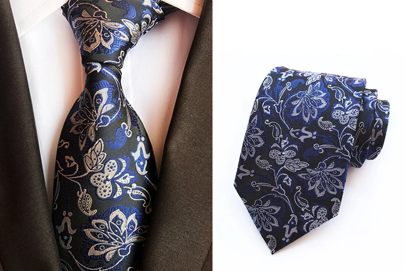 Мужские аксессуары галстук на шею 8 см Широкий цветочный дизайн мужской галстук на шею мужской галстук вечерние Gravatas мужской галстук для