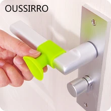 Практичная Sillicon присоска двери, задняя стенка анти-столкновения присоска коврик дверная ручка анти столкновения стены плитка защитная накладка