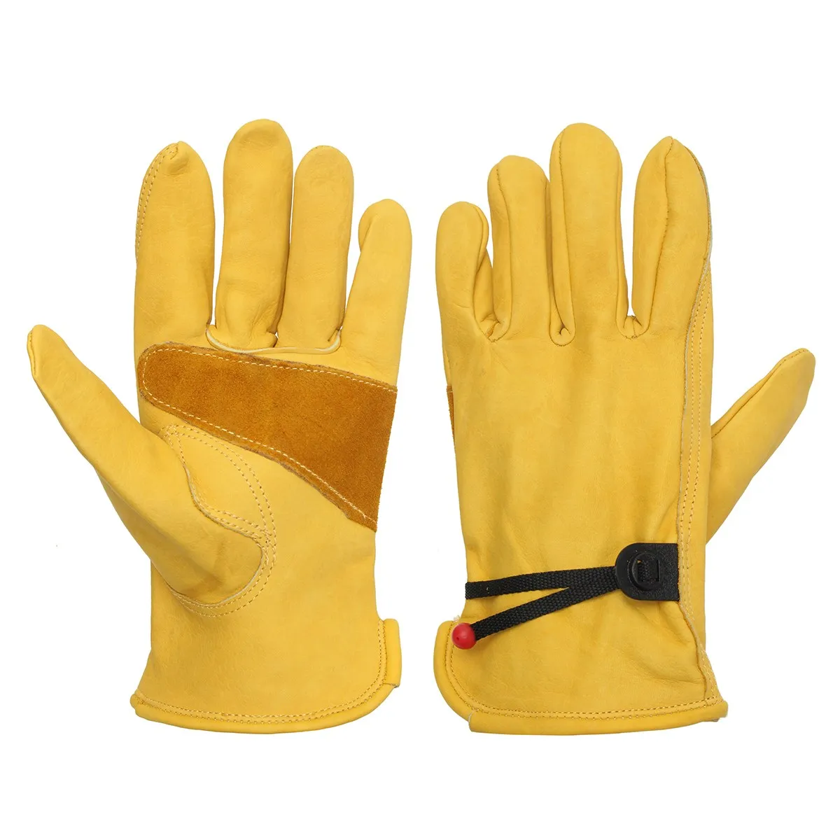 

Safurance one Pair Yellow Driver Security Protection Wear Safety Workers Welding Moto Gloves Workplace Safety