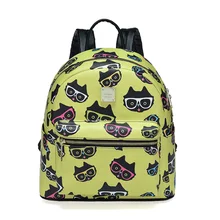 Модные кошка Школьный Рюкзак Kawaii SAC DOS для отдыха корейские женские рюкзак для ноутбука путешествия женский рюкзак