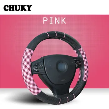 

Car Flax steering wheel cover four seasons universal for Suzuki SX4 Mazda 3 6 CX-5 Nissan Qashqai J11 Juke X-trail T32 Note