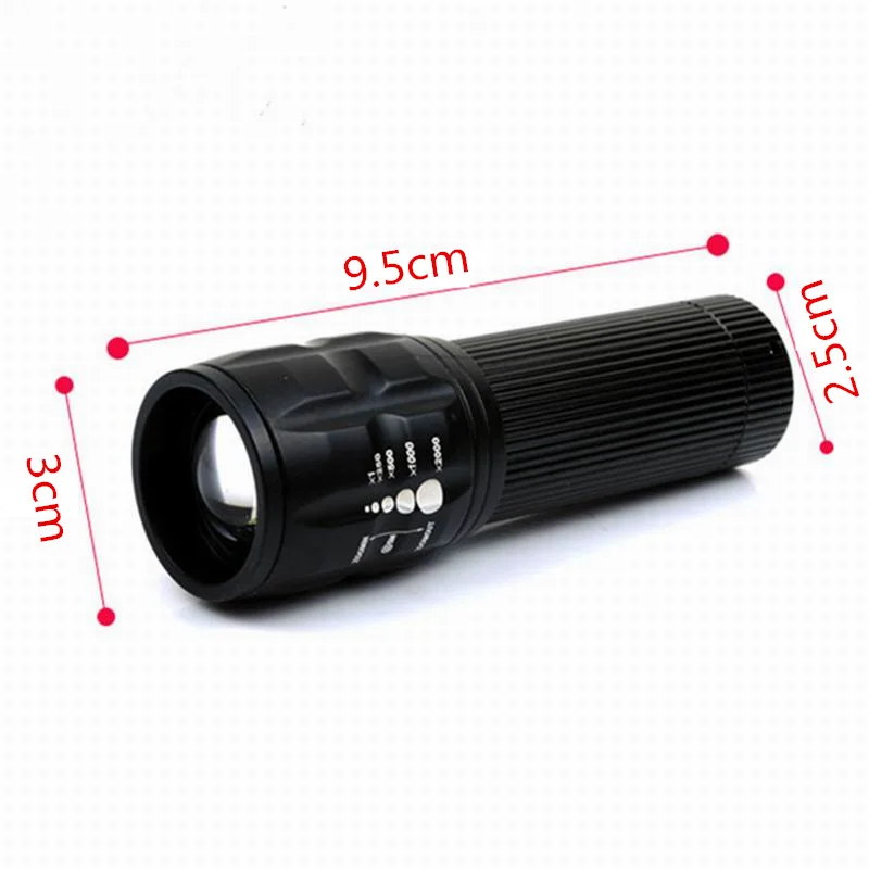 2018 NEW LED Flashlight Lanterna de led linternas Torch Zoomable Lamp Mini Flashlight LED Light Lantern Bike Light With AAA (16)