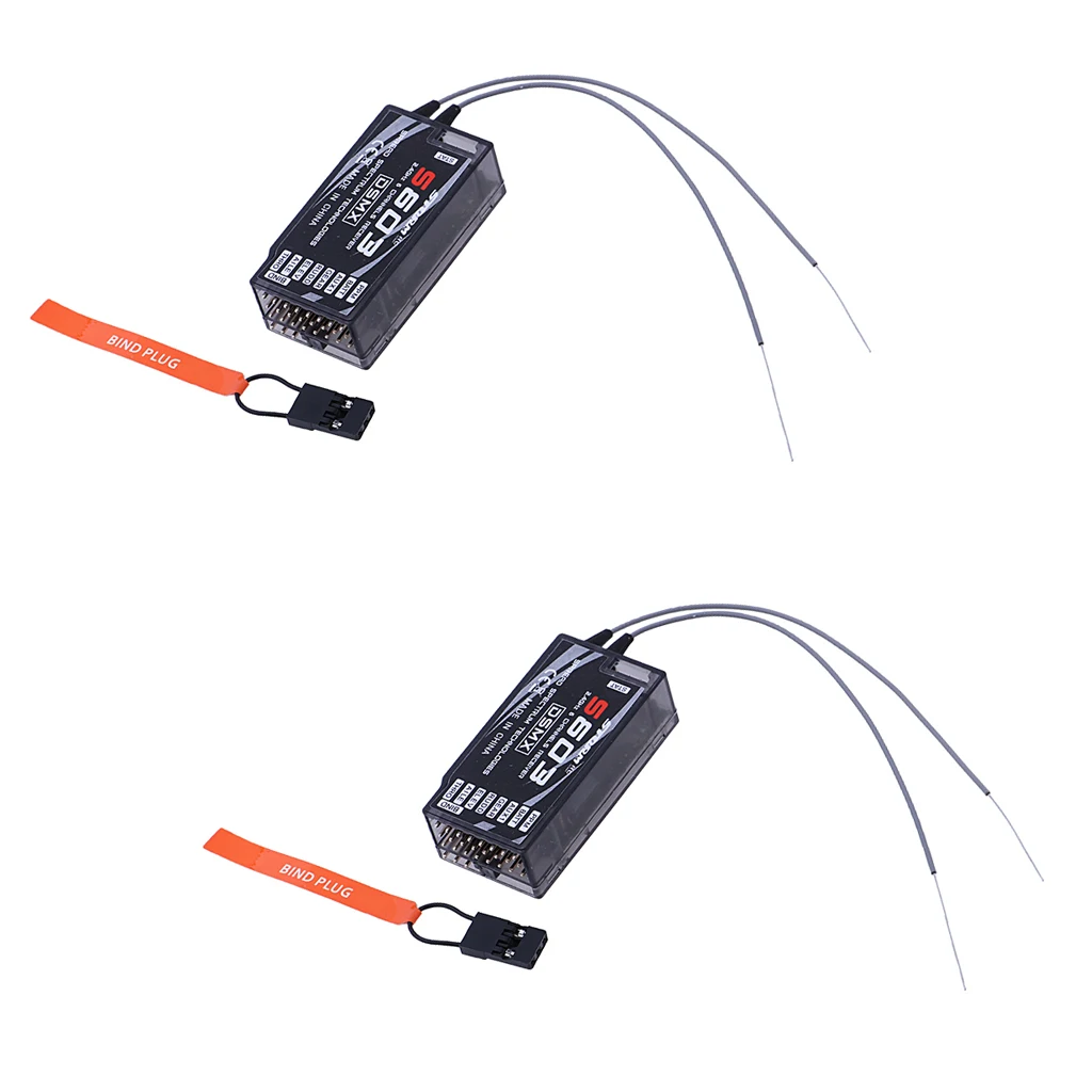 2 шт. приемник S603 DSMX и DSM2 спектр совместимый приемник 7 каналов