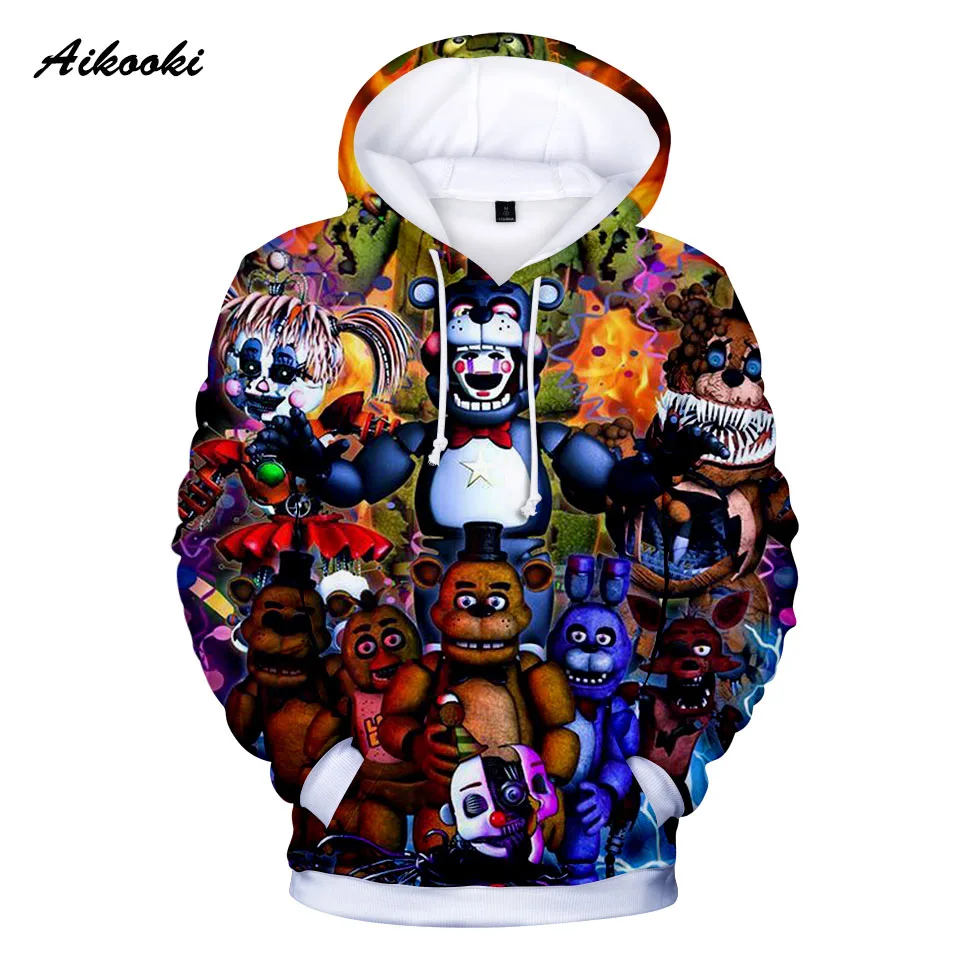 Aikooki Five Nights at Freddy мужские 3D толстовки Модные осенние с капюшоном модные женские