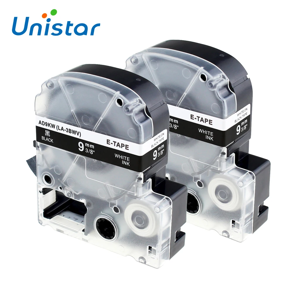Unistar 2p 9mm SD9K LC 3BWV Label Tape Maker Compatible for Epson