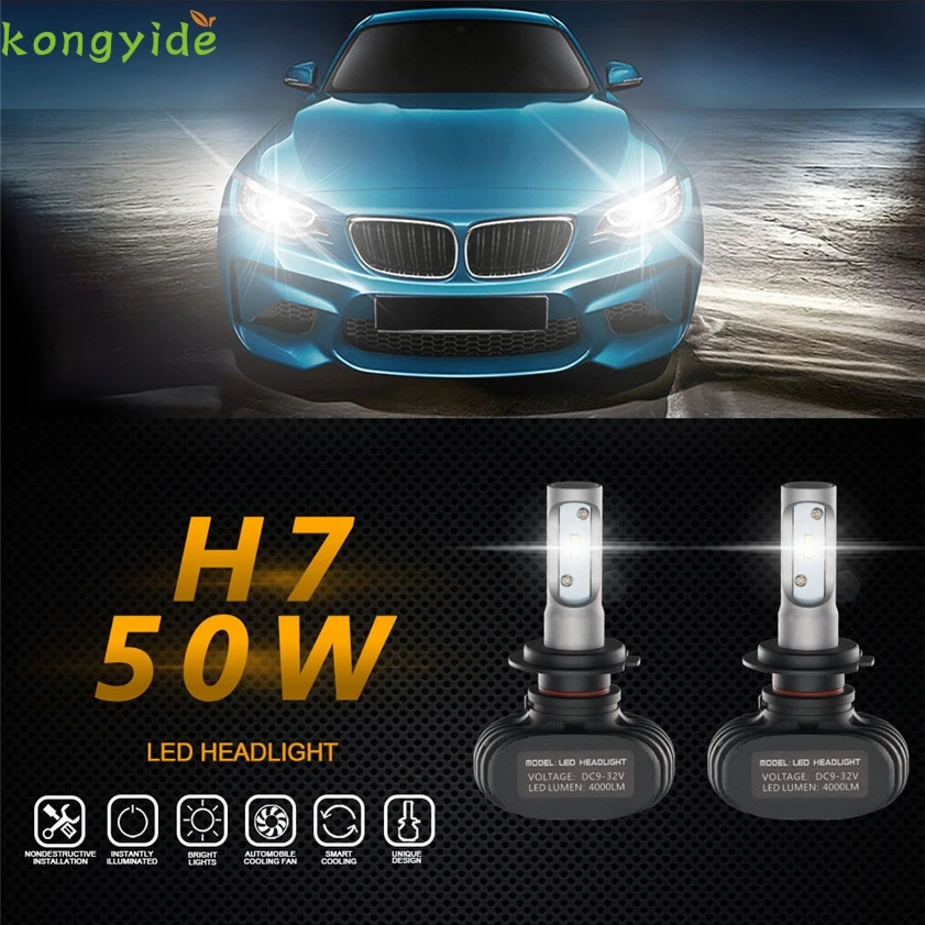 

New H7 Car lamps led headlamp High Beam Auto Chips Fog Lamps 6500 K car accessories car-styling vehicle lights