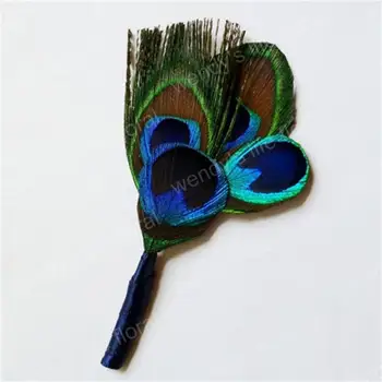 

Feather Groom Groomsman Best man Boutonniere Wedding Flowers Bouquet accessories Home Party Bride Suit Decoration