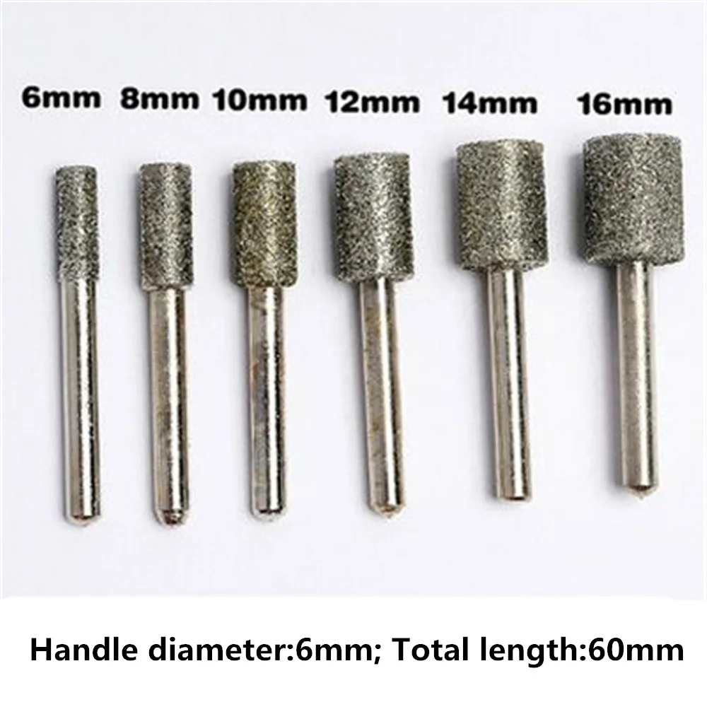 1Pc Diamond Grinding Head Jade Grinding Emery Grinding Rod Electric