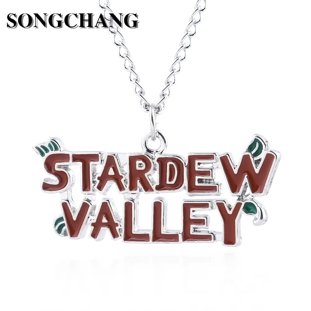 Buy Game Stardew Valley Letter Necklace Metal Enamel Women Men Jewelry Drop