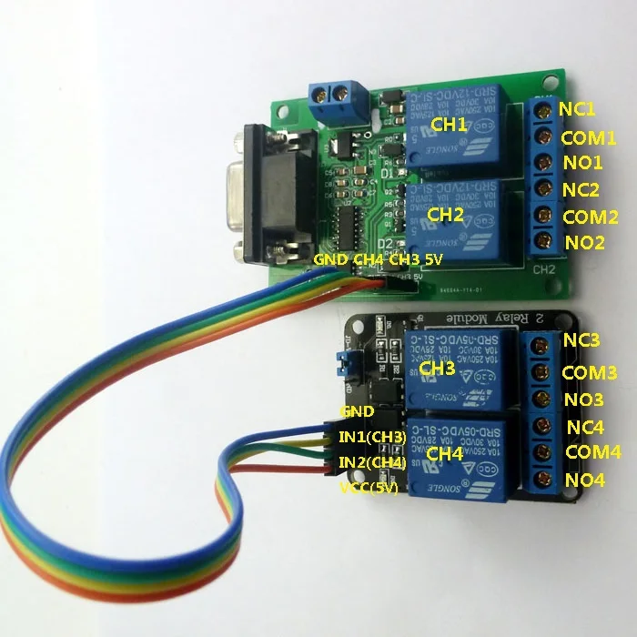 

TB351*1+YC065*1 DC 9V12V 4Channel RS232 Relay Serial port UART Board replace Smart PLC USB Bluetooth Network Ethernet Time Relay