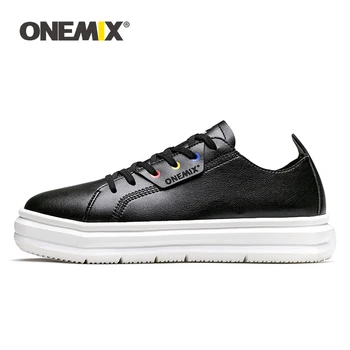 

ONEMIX men skateboarding shoes light cool women sneakers soft leather light design outdoor Men Shoes outdoor walking size 35-40